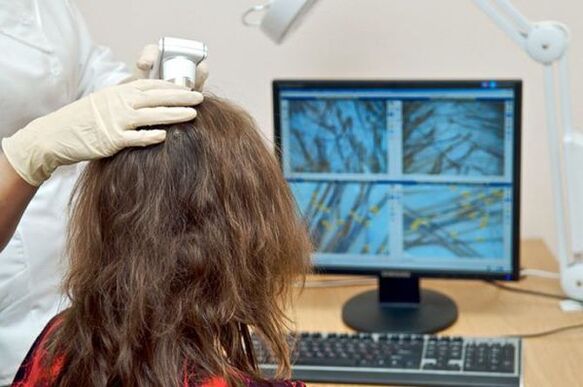 Diagnostilise trikhoskoopia läbiviimine