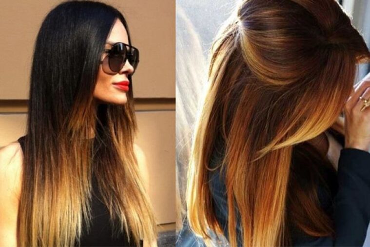 Ombre tumedatel juustel